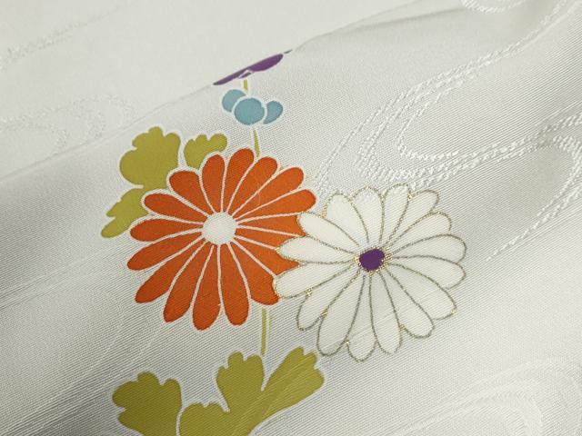 平和屋着物●創業460年・千總　訪問着　駒刺繍　菊花文　金彩　三越扱い　正絹　逸品　未使用　CABG0131yc_6