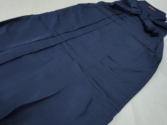 平和屋着物●男性　馬乗り袴　色無地　鉄紺色　正絹　逸品　CABG0440yc 38,870円
