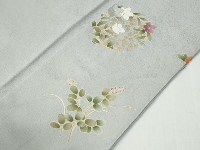 平和屋着物●訪問着　総刺繍　草花丸文　暈し染め　金彩　正絹　逸品　未使用　CABG0672yc_9