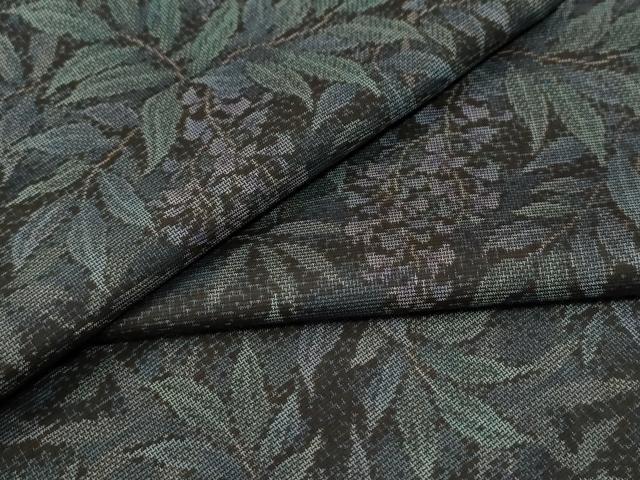 平和屋着物●本場大島紬　9マルキ　枝花文　正絹　逸品　CABG0676yc 27,885円