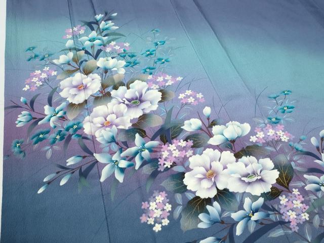 平和屋着物●豪華振袖　草花文　暈し染め　金彩　正絹　逸品　CABG0773yc_5