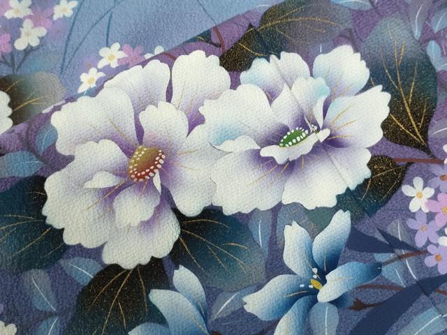 平和屋着物●豪華振袖　草花文　暈し染め　金彩　正絹　逸品　CABG0773yc_8