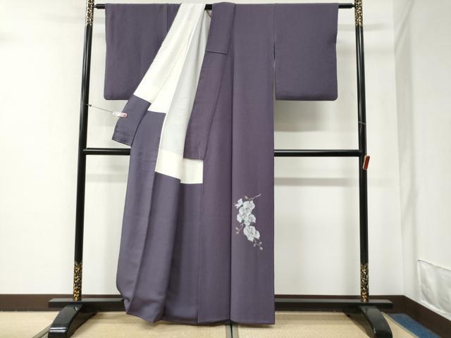 平和屋着物●東京友禅　菅有鬼一　色留訪問着　胡蝶蘭　金彩　正絹　逸品　CABG0778yc_1