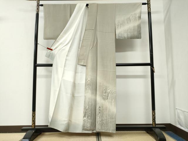 平和屋着物●東京友禅　熊谷好博子　訪問着　杢目文様　暈し染め　正絹　逸品　CABG0782yc_1