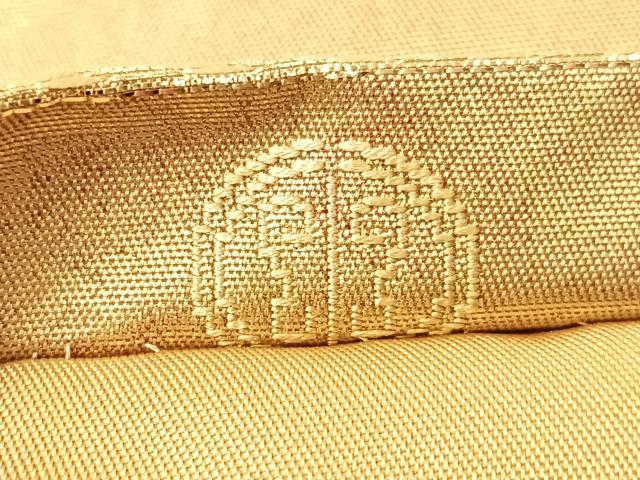 平和屋着物●西陣　川越織物謹製　六通柄　本袋帯　唐織　鎧威花文　金銀糸　正絹　逸品　CABG1777vp_7