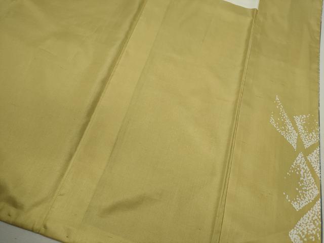 平和屋着物●石川県指定無形文化財　牛首紬　白山工房　手織り　訪問着　作家物　吉祥文　たたき染め　証紙付き　正絹　逸品　CABG2100ze_9