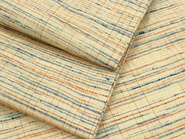平和屋着物▽上質な紬　単衣　霞文　正絹　逸品　CABG2593th