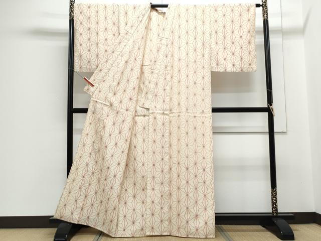 平和屋着物□夏物 上質な小紋 反物 着尺 絽 花文 逸品 未使用