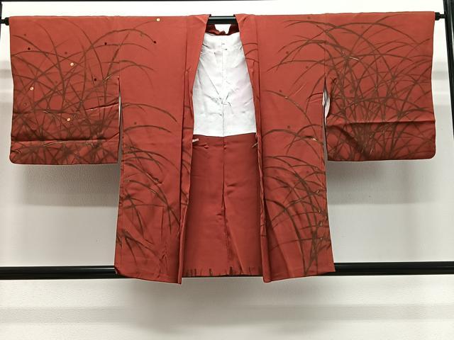 平和屋着物＃羽織　駒刺繍　芝草文　金彩　正絹　逸品　CABG3630ua 10,868円