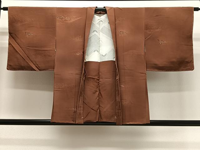 平和屋着物＃羽織　地紋起こし　枝葉文　正絹　逸品　未使用　CABG3847ua 10,439円