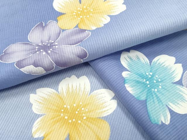 平和屋着物∴夏物　ファッションブランド　hiromichi nakano　ヒロミチナカノ　浴衣　舞桜文　暈し染め　綿　逸品　CABG4035gh