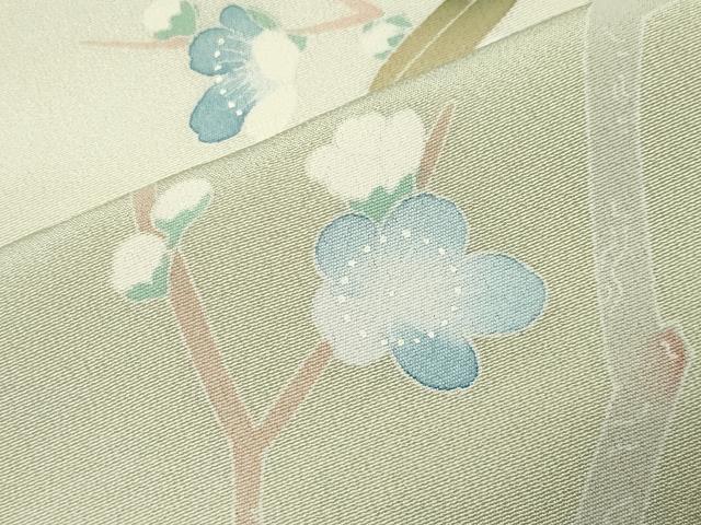 平和屋着物●訪問着　友禅　作家物　枝椿花文　暈し染め　正絹　逸品　CABG4479gh_5
