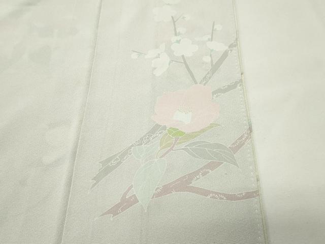 平和屋着物●訪問着　友禅　作家物　枝椿花文　暈し染め　正絹　逸品　CABG4479gh_6