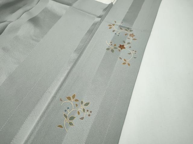 平和屋着物●訪問着　作家物　刺繍　蔦の葉花文　金彩　正絹　逸品　CABG5211ut_8