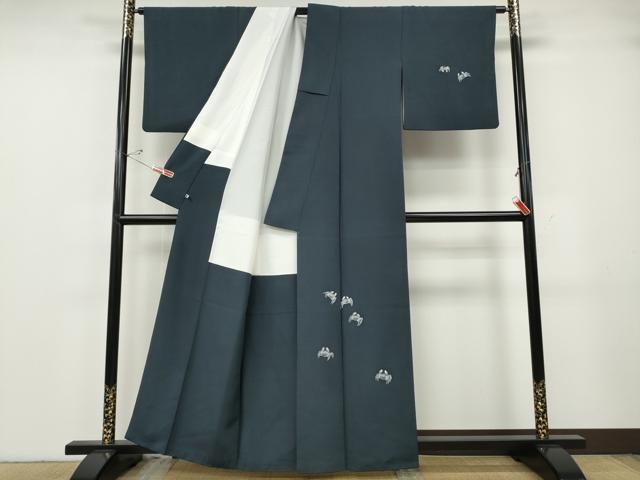 平和屋着物●本加賀友禅作家　鶴見保次　訪問着　蟹　カニ　さが美扱い　正絹　逸品　CABG5263ut_1