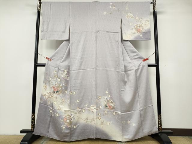 平和屋着物●訪問着　雪輪枝花文　暈し染め　金彩　正絹　逸品　CABG5403ut 30,420円