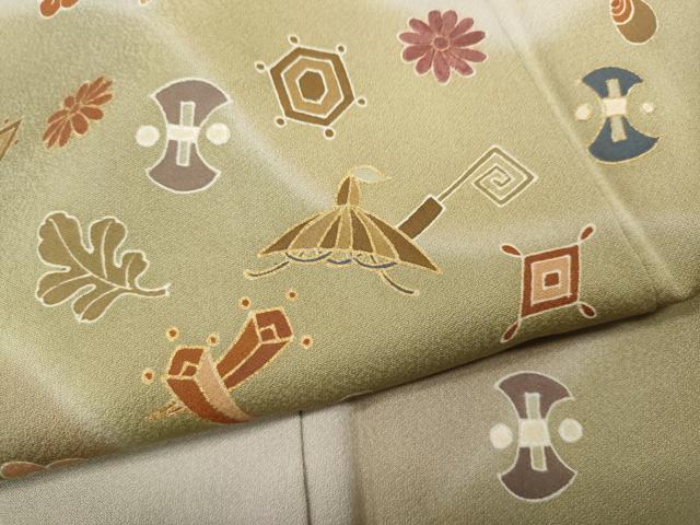 平和屋着物●訪問着　刺繍　道長宝尽くし文　金彩　正絹　逸品　CABG5501ut_6