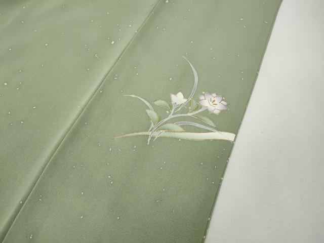 平和屋着物●訪問着　刺繍　草花文　金彩　正絹　逸品　CABG5570ut_7