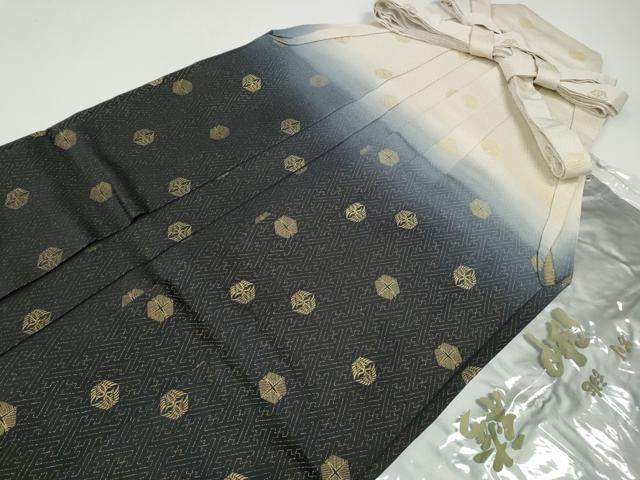 平和屋着物●男性　行灯袴　紗綾形双鶴亀甲文　金通し地　袋付き　CABG5595ut 27,885円