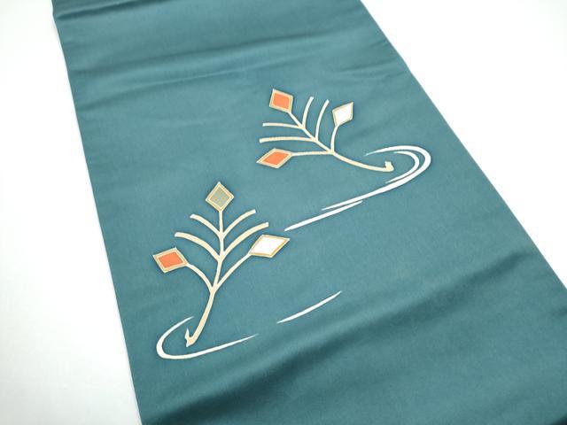 平和屋着物●太鼓柄　京袋帯　松葉文　正絹　逸品　CABG6376hy_1