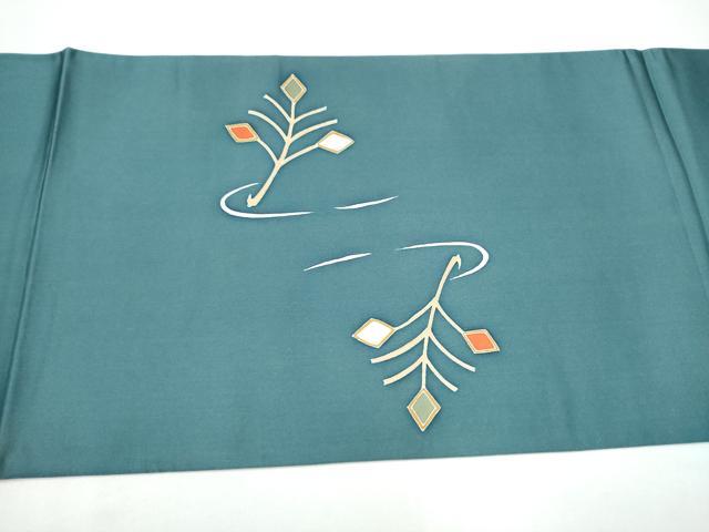 平和屋着物●太鼓柄　京袋帯　松葉文　正絹　逸品　CABG6376hy_5