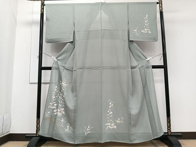 平和屋着物＊夏物　訪問着　絽　草花文　金彩　正絹　逸品　CABG7158xi 29,575円