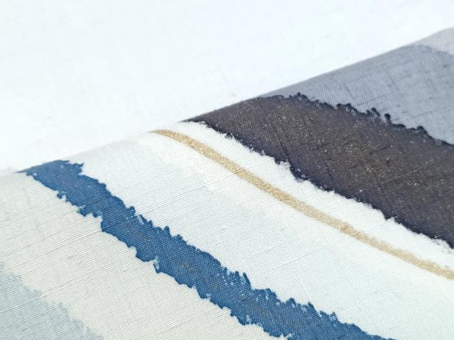 平和屋着物●訪問着　紬地　霞文　金彩　正絹　逸品　CABG8445th_6