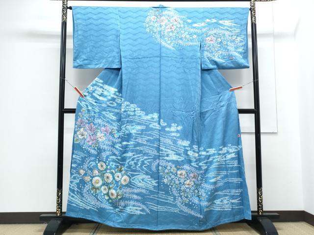 平和屋着物●訪問着　仮絵羽　作家物　絞り　辻が花　　正絹　逸品　未使用　CABG8524th