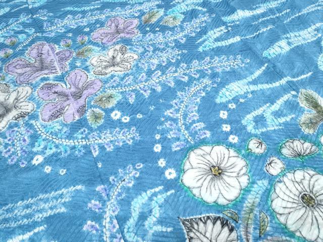 平和屋着物●訪問着　仮絵羽　作家物　絞り　辻が花　　正絹　逸品　未使用　CABG8524th_2