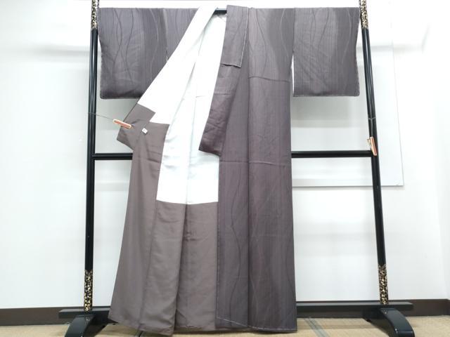 平和屋着物●手染屋　吉兵衛　小紋　立涌文　暈し染め　正絹　逸品　未使用　CABG8533th_2