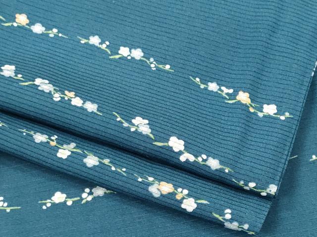 平和屋着物＊夏物　小紋　絽　横段花文　正絹　逸品　CABH0933ou 16,380円