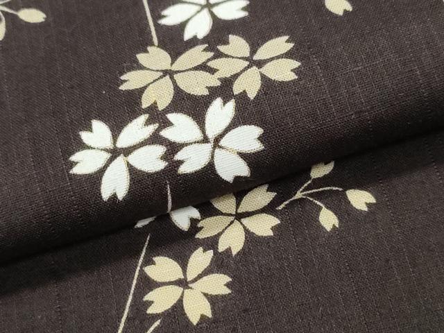 平和屋着物∴夏物　浴衣　枝垂れ花文　綿　逸品　CABH1220ng_4
