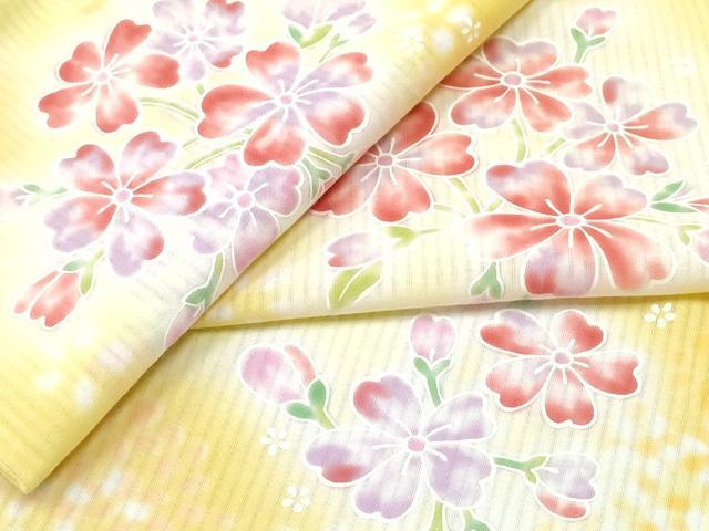 平和屋着物∴夏物　浴衣　草花文　綿　逸品　CABH1310ng 16,614円