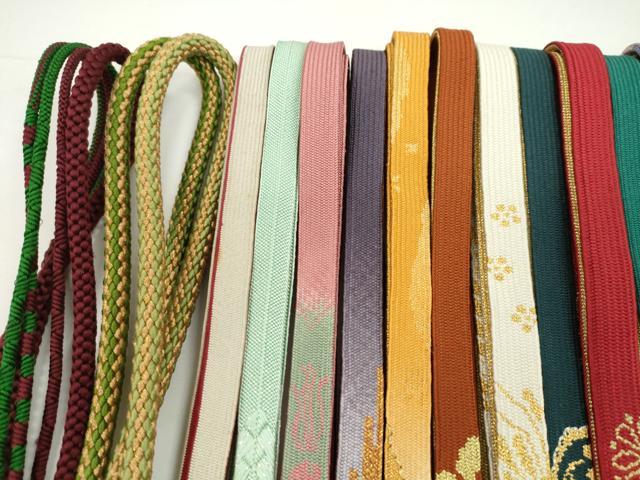 平和屋着物●和装小物　帯締め20本セット　高麗組　亀甲組　笹浪組　金銀糸　未使用あり　逸品　CABH2026ju_1