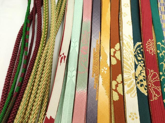 平和屋着物●和装小物　帯締め20本セット　高麗組　亀甲組　笹浪組　金銀糸　未使用あり　逸品　CABH2026ju_3