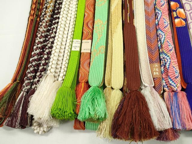 平和屋着物●和装小物　帯締め20本セット　高麗組　唐組　笹浪組　礼装用　振袖用　金銀糸　長尺あり　未使用多数　逸品　CABH2043ju_5