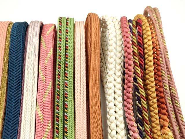 平和屋着物●和装小物　帯締め20本セット　高麗組　畝打組　冠組　笹浪組　礼装用　金銀糸　未使用あり　逸品　CABH2058ju_2