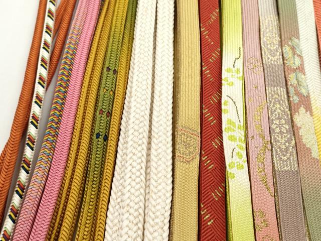 平和屋着物●和装小物　帯締め20本セット　高麗組　唐組　笹浪組　奈良組　鎌倉組　御岳組　金銀糸　逸品　CABH2069ju_3