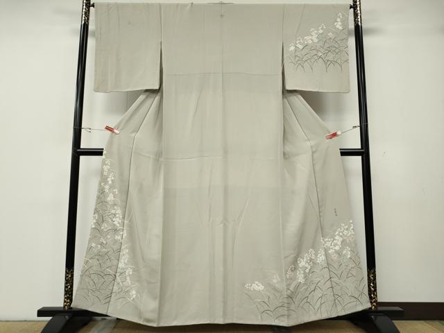 平和屋着物●訪問着　友禅　作家物　草花文　銀座おおぎ屋扱い　正絹　逸品　CABH2499ut