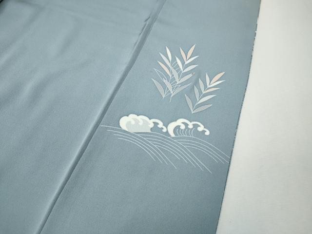 平和屋着物●訪問着　立波飛鳥草花文　暈し染め　金彩　正絹　逸品　CABH2677ut_8