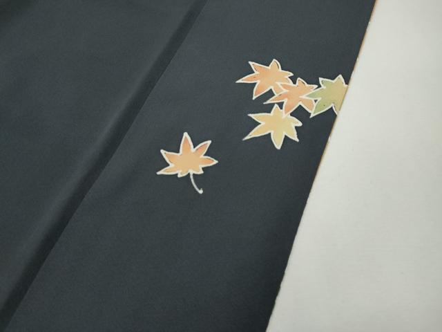 平和屋着物●訪問着　作家物　ろうけつ染め　草花文　暈し染め　鬼しぼ縮緬　正絹　逸品　CABH2800ut_8