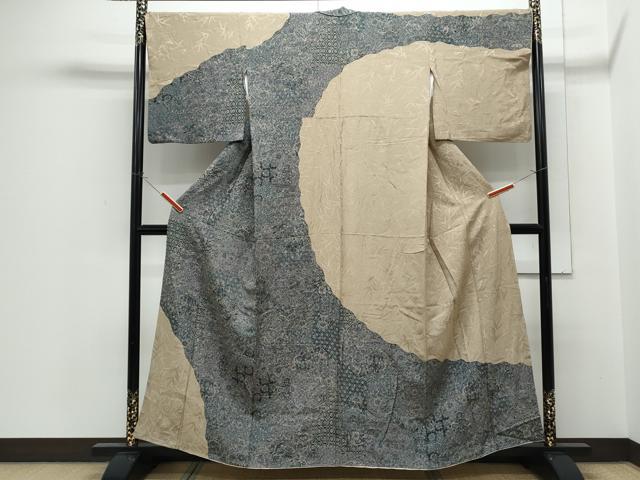 平和屋着物●訪問着　道長更紗花文　まるやま扱い　正絹　逸品　CABH3616th 38,870円