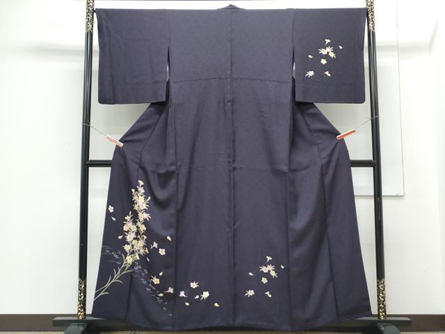 平和屋着物●訪問着　草花文　やまと誂製　正絹　逸品　CABH3738th