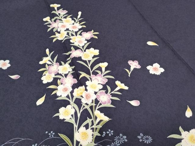 平和屋着物●訪問着　草花文　やまと誂製　正絹　逸品　CABH3738th_2
