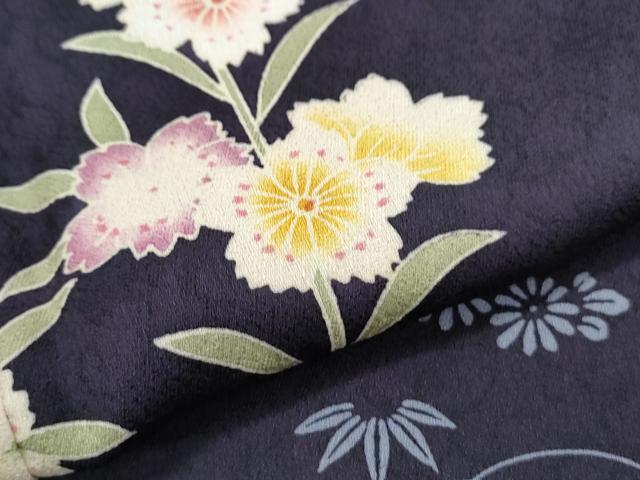 平和屋着物●訪問着　草花文　やまと誂製　正絹　逸品　CABH3738th_6