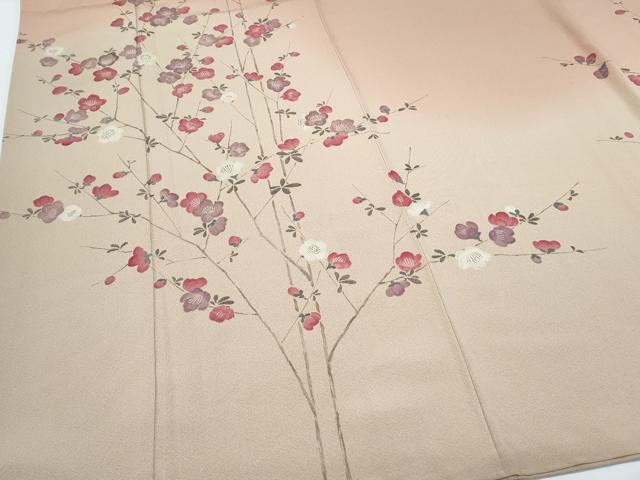 平和屋着物●訪問着　枝花文　暈し染め　金彩　正絹　逸品　CABH3744th_3