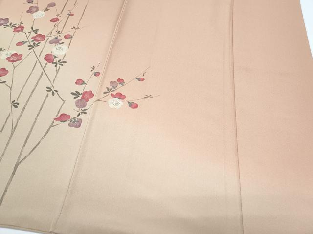 平和屋着物●訪問着　枝花文　暈し染め　金彩　正絹　逸品　CABH3744th_4