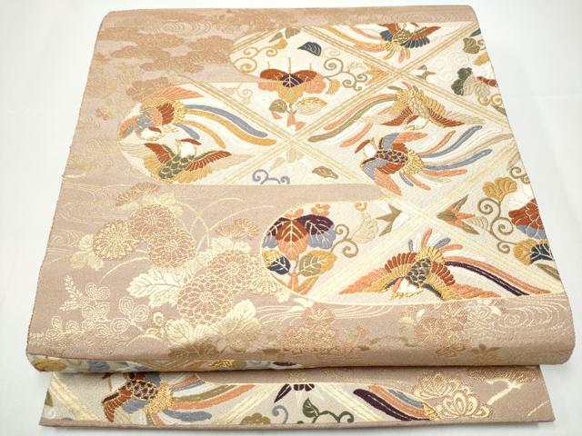 平和屋着物●六通柄袋帯　唐織　九百綴れ　慶長小袖　金糸　正絹　逸品　CABH4934hy 20,878円
