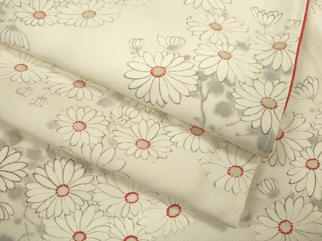 平和屋着物○上質な小紋 手描き 枝菊文 正絹 逸品 CABH7995zeの通販は