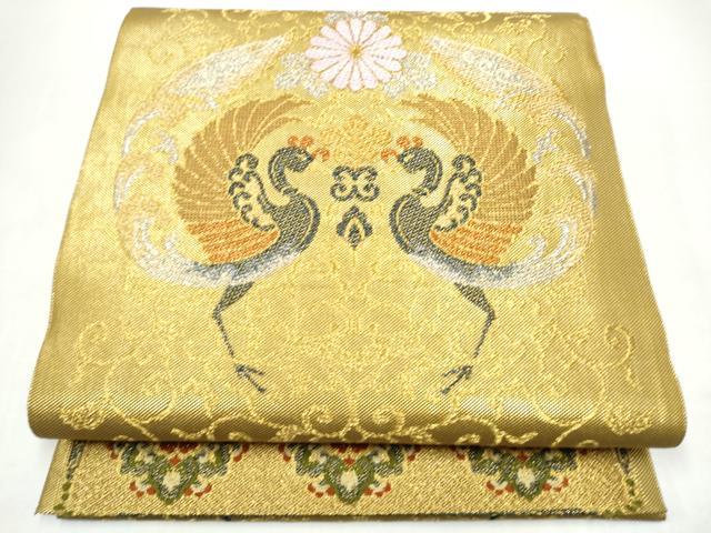 平和屋着物●六通柄袋帯　宮廷貝紫　菊屏風文　金銀糸　正絹　逸品　CABI0380hy 41,600円